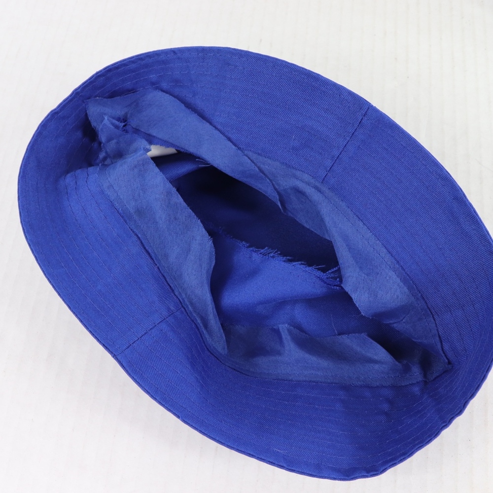 90s Austrlia Sunday Telegraph Flag Bucket Hat Blue - Picture 5 of 5